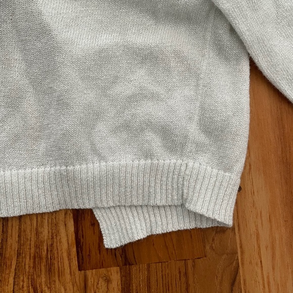 Mimi & Maggie Silver Metallic Cardigan Size 2T - Picture 7 of 7